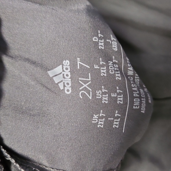 Adidas Men's Gray Shorts 7" Inseam 19.5 Waist - Picture 2 of 5